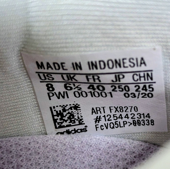 Adidas Edge Lux 4 White Ombre Running Shoes Sneakers Size 8 - Picture 10 of 11